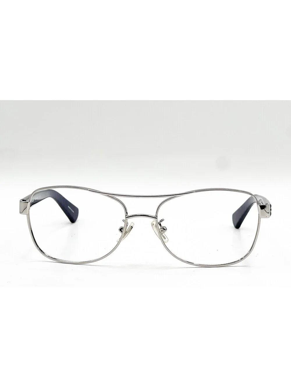 Coach HC 7054 91384L Silver Navy Aviator Authentic Eyeglass Frames 56-16